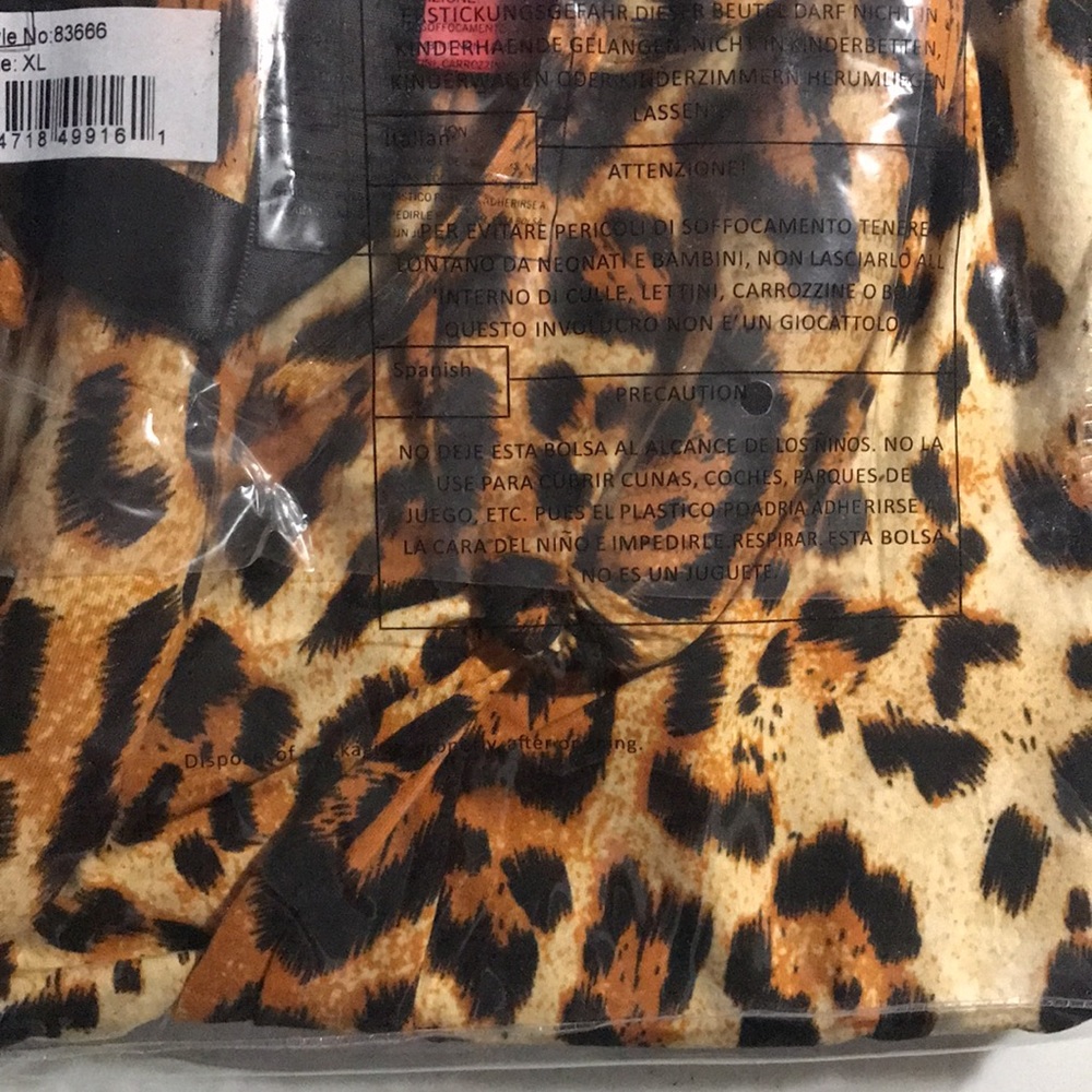 Leg Avenue Sexy Cougar Catsuit Costume size XL - Picture 6 of 6